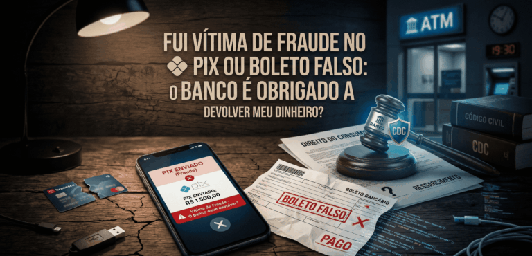 Fui vítima de fraude no PIX ou boleto falso: O banco é obrigado a devolver meu dinheiro?